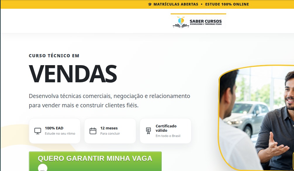 Curso de Gestão de vendas